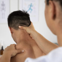 tuina massage on the neck